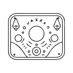 ouija board icon, ouija board vector illustration-simple illustration of ouija board, perfect for ouija board logos and icons