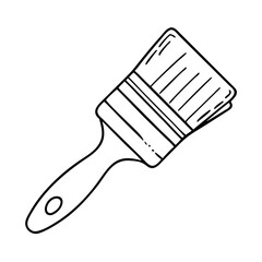 paint brush icon, paint brush vector illustration-simple illustration of paint brush, perfect for paint brush logos and icons
