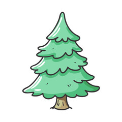 pine tree icon, pine tree vector illustration-simple illustration of pine tree, perfect for pine tree logos and icons