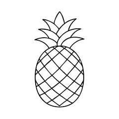 pineapple icon, pineapple vector illustration-simple illustration of pineapple, perfect for pineapple logos and icons