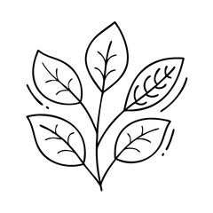 plant leaf icon, plant leaf vector illustration-simple illustration of plant leaf, perfect for plant leaf logos and icons