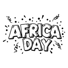 Fototapeta premium Africa Day graphic, bold, celebratory style