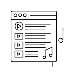 playlist icon icon, playlist icon vector illustration-simple illustration of playlist icon, perfect for playlist icon logos and icons