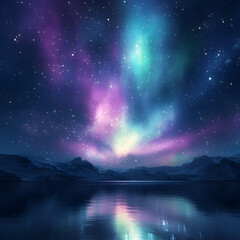 Fototapeta premium northern lights aurora borealis