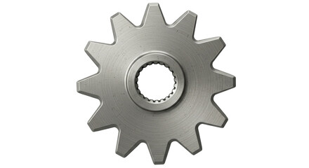 Isolated Metallic Sprocket Gear