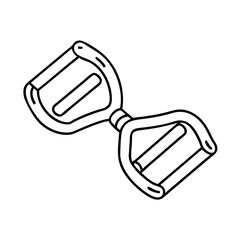 resistance band icon, resistance band vector illustration-simple illustration of resistance band, perfect for resistance band logos and icons