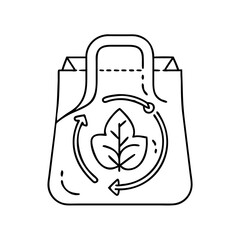 reusable shopping bag icon, reusable shopping bag vector illustration-simple illustration of reusable shopping bag, perfect for reusable shopping bag logos and icons