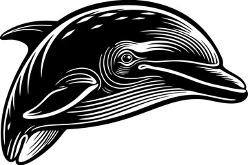 High-quality vector illustration featuring a variety of marine animals, including fish, whales, dolphins, sea turtles, and jellyfish. Perfect for ocean-themed designs,