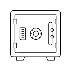 safe box icon, safe box vector illustration-simple illustration of safe box, perfect for safe box logos and icons