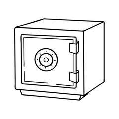safe box icon, safe box vector illustration-simple illustration of safe box, perfect for safe box logos and icons