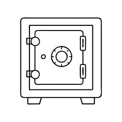 safe box icon, safe box vector illustration-simple illustration of safe box, perfect for safe box logos and icons
