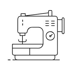 sewing machine icon, sewing machine vector illustration-simple illustration of sewing machine, perfect for sewing machine logos and icons