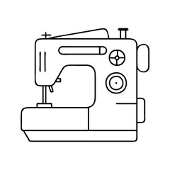 sewing machine icon, sewing machine vector illustration-simple illustration of sewing machine, perfect for sewing machine logos and icons