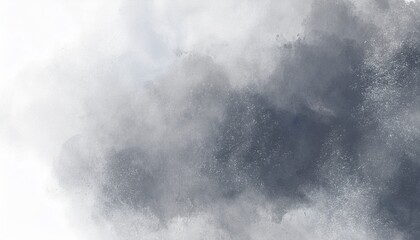 Fototapeta premium Dusty grey blue white abstract water watercolor. Art background for design. Daub blot spatter splash storm grunge. Generated image