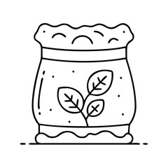 soil bag icon, soil bag vector illustration-simple illustration of soil bag, perfect for soil bag logos and icons