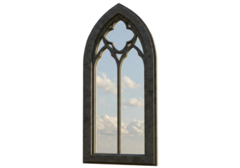 Isolated Gothic Arched Window