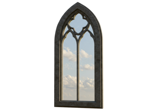 Isolated Gothic Arched Window