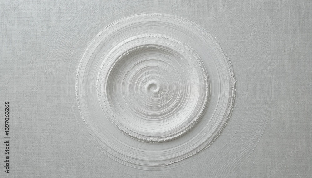 Poster spiral pattern creation process art studio abstract photography minimalist environment close-up view