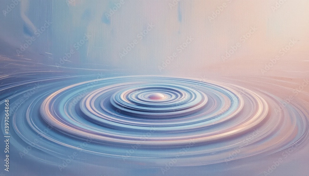 Poster rippling water motion tranquil setting digital art abstract environment serene viewpoint nature conc