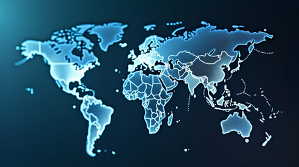 Obraz premium Health Crises and Pandemic: A Paradigm Shift in Globalization - Digital Interconnectivity & Economic Reengineering - Conceptual Photo Stock with Empty Space