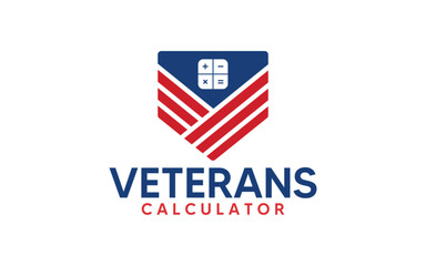 Veterans calculator logo design