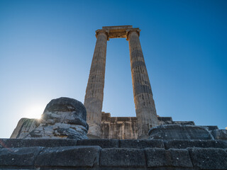 The temple of Apollo in Didim. Important ancient cities of Turkey. Travelling in Turkey. Didim district, Aydin province