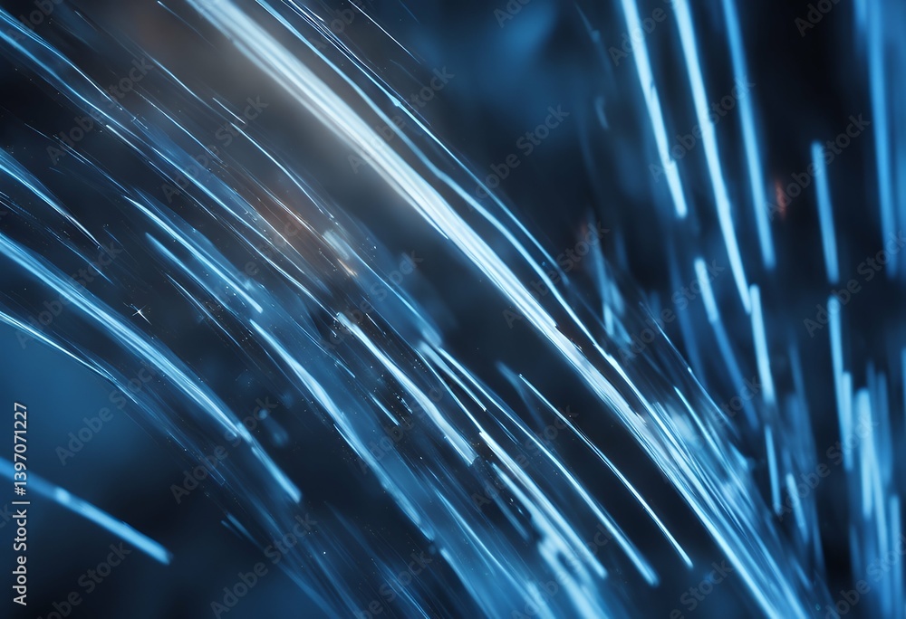 Poster futuristic background blue stripe light blank shimmering particle shimmer template glowing stripes t
