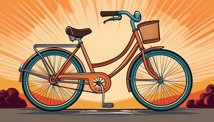 Fototapeta premium bicycle on a white background