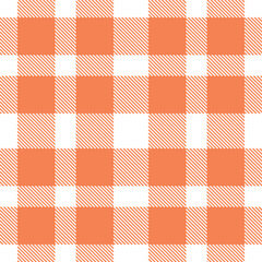 Plaid pattern seamless. Pale white & Muted orangish Tartan Textile Design. 