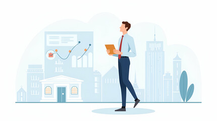 Secure Financial Cybersecurity: Flat Vector Illustrations Showcasing Robust Fraud Defense and Data Integrity for Enterprise Finance Transactions