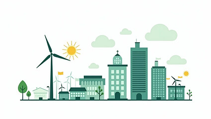 Analyzing Economic Effects of Energy Transition: Driving Sustainable Investments and Policy Reforms in a Transforming Global Energy Sector - A Cute Vector Illustration