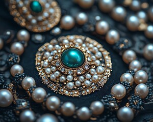 Exquisite Pearl Jewelry Close-up
