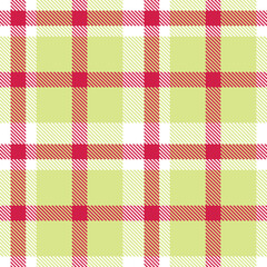 Elegant Metallic white & Vibrant ruby Seamless Tartan Textile Design