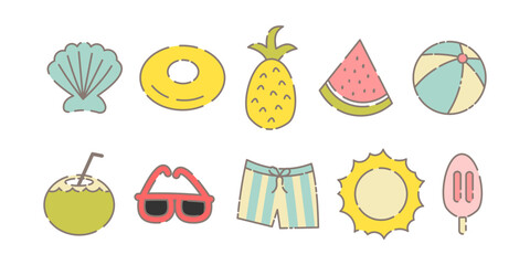 Hand Drawn Summer Element