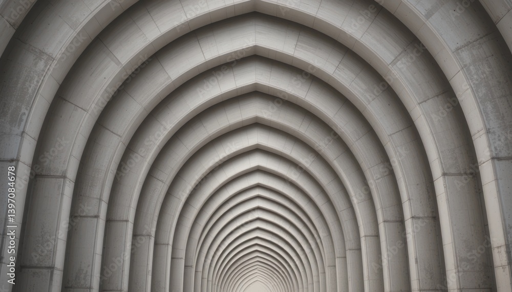 Poster exploring the serene arches of contemporary architecture urban space architectural photography calm 