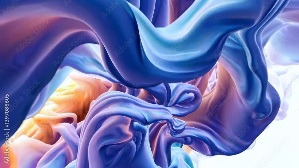 Poster cosmic waves pulse with vivid energy, flowing like celestial waves and immersive energy. dynamic swi