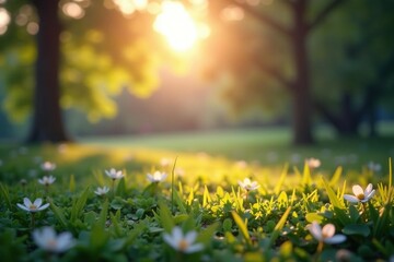 Blurred nature scene, soft focus, tranquil ambiance, design, dreamy