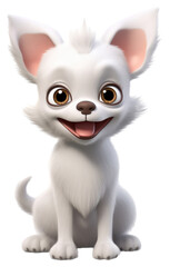 Obraz premium PNG Cartoon dog chihuahua mammal.