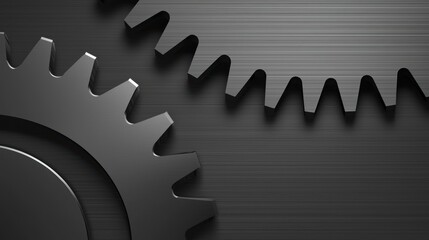 Monochrome industrial setting pattern with grayscale metallic textures, heavy machinery details, and high-contrast factory elements for a bold design - Monochrome Detail Design