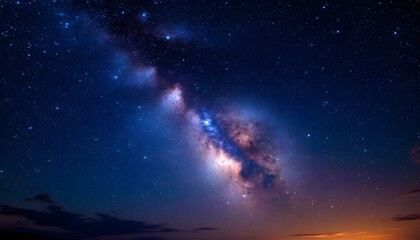 Fototapeta premium The Milky Way Galaxy at Night