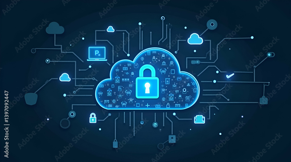 Poster robust cloud security solutions: enterprise-level protection with multi-factor authentication, advan