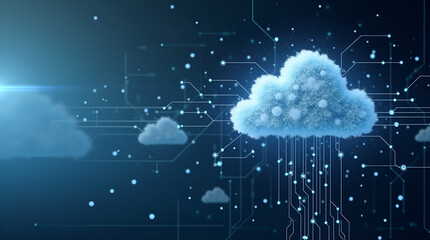 Innovative Cloud Computing Performance Solution: Rapid Processing, Resilient Infrastructure, Efficient Resource Utilization for Digital Transformation & Enterprise Agility - Photo Stock Concept