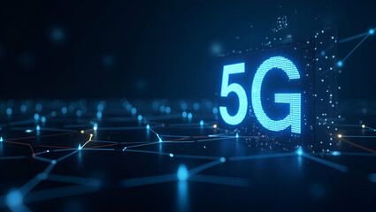 Investigating 5G Network Developments: Innovative Strategies for Digital Connectivity & Efficient Wireless Communication - Photo Stock Concept with Empty Space