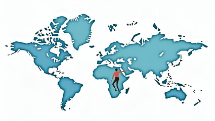 Flat Captivating photo stock image presenting detailed local versus global market trends analysis interface with dynamic interactive dashboards and advanced digital analytics supporting international 