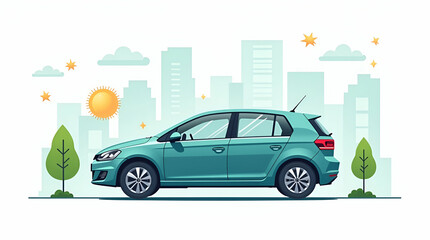 High-Quality Stock Image of Zero Emission Vehicles: Advanced Digital Design & Vibrant Infographics Showcasing Sustainable Automotive Innovation & Clean Energy Performance