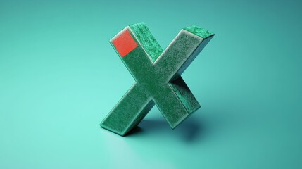 Obraz premium 3d green check mark, red cross mark icon illustration