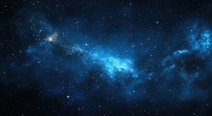 A vast expanse of a star-studded deep space nebula.