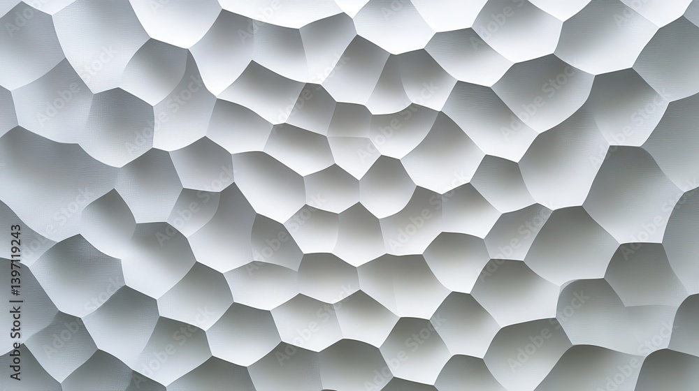 Poster white gradient abstract polygon pattern on gray background. illustration