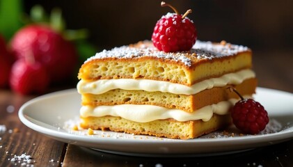 Classic Italian dessert, layers of coffee-soaked ladyfingers and mascarpone cream , isolated, cafe, mascarpone