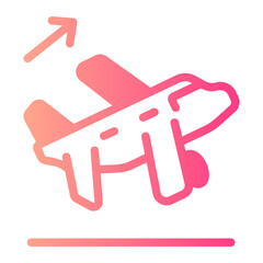 Taking Off gradient icon